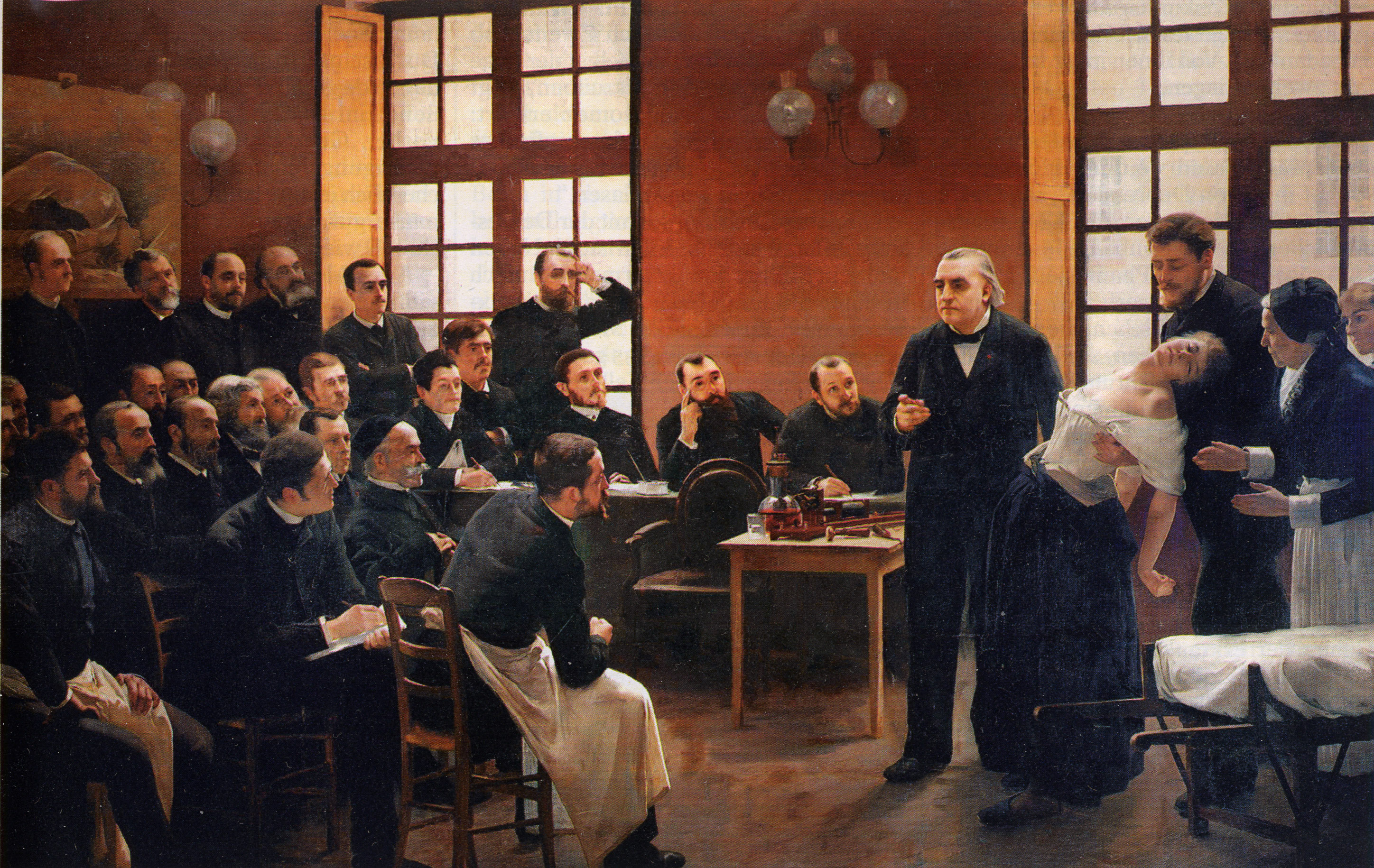 Aula clínica de Jean-Martin Charcot no Salpêtrière